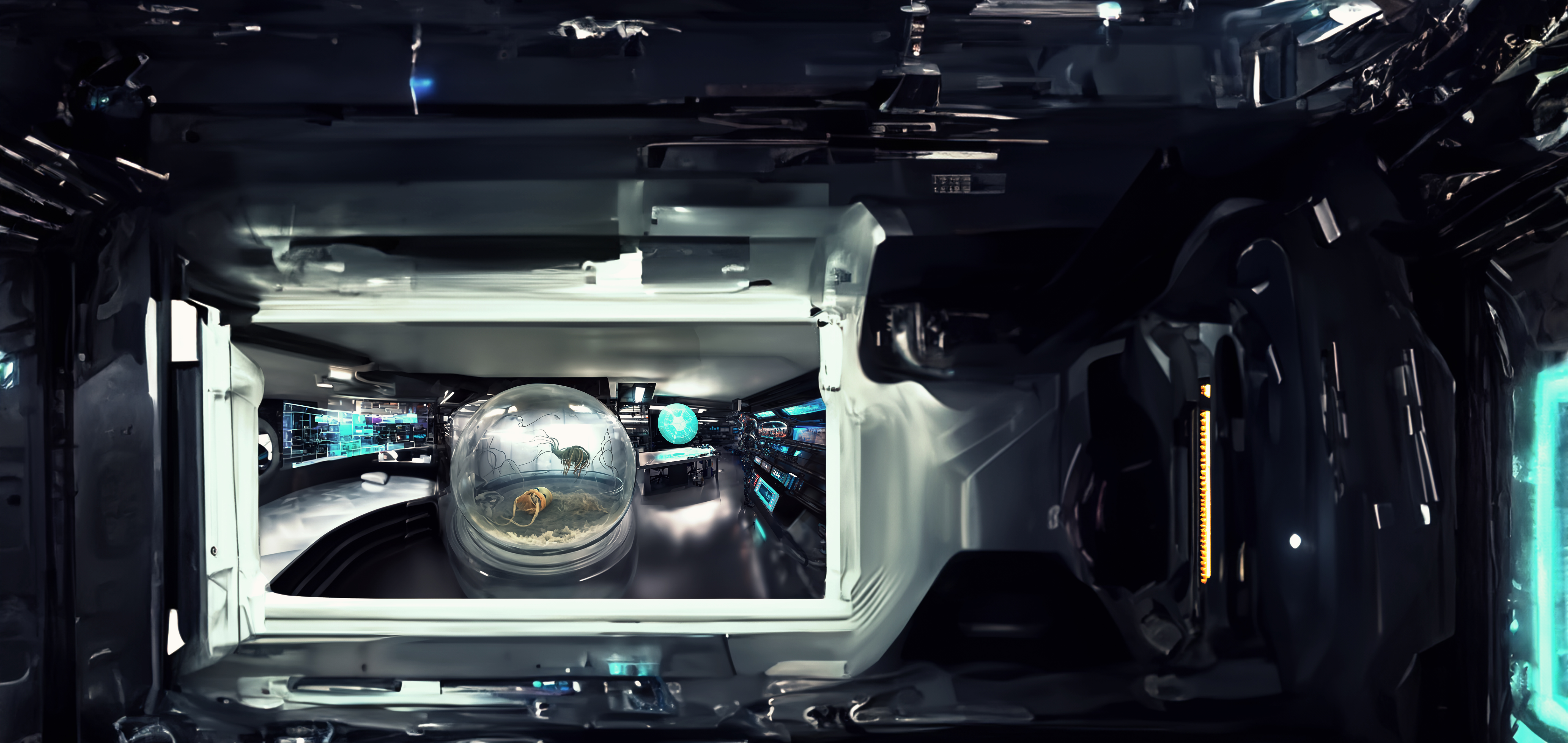 Spaceship Office Concept Art